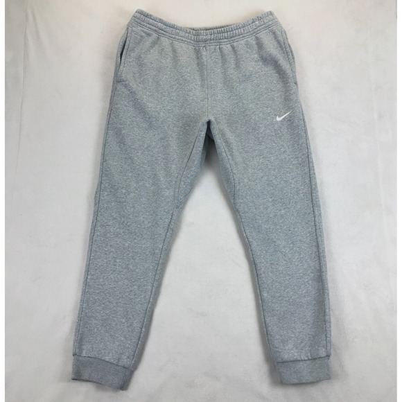 Nike Jogger Sweatpants Mens Size XL‎ Gray Fleece Tapered Sportswear Club Lounge - Picture 1 of 12